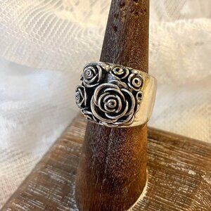 Sundance Sterling Silver Rose Statement Ring